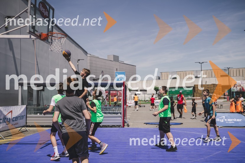 Ulična košarka 3 na 3 v Citycentru Celje