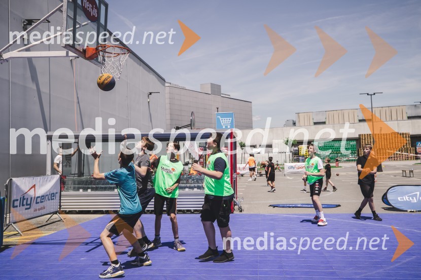Ulična košarka 3 na 3 v Citycentru Celje