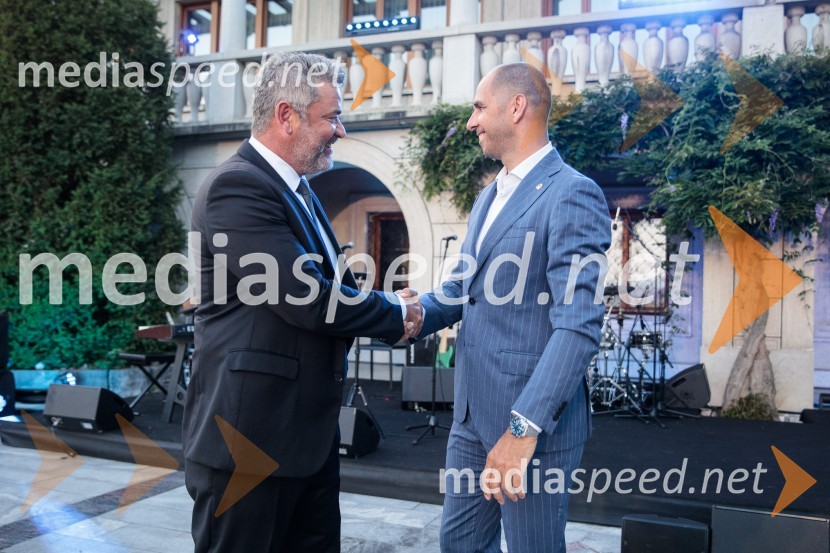  Ernest Novak, plastični kirurg;  Marko  Mlakar, direktor in partner, Amrop AdriaKresna noč 2022, dobrodelna prireditev Lions kluba Ljubljana Ilirija