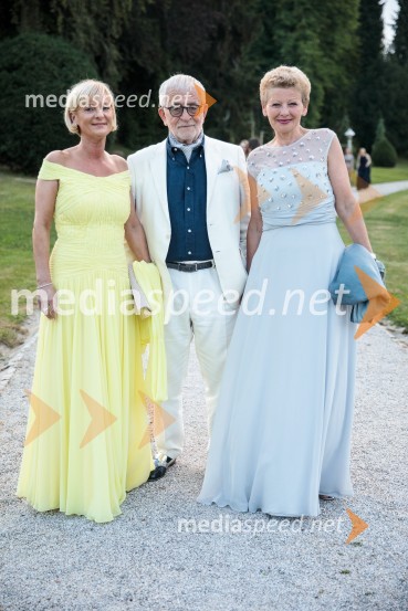  Sonja Poljanšek Škrabec, lastnica Welness centra Sunny; dr. Peter  Čeferin, pravnik, pisatelj;  Rija ČičKresna noč 2022, dobrodelna prireditev Lions kluba Ljubljana Ilirija