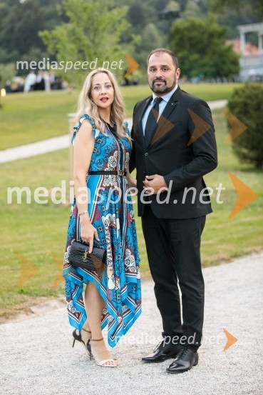  Eva Yildirim ;  Ugur Yildirim , direktor ECP Tactical OpportunitiesKresna noč 2022, dobrodelna prireditev Lions kluba Ljubljana Ilirija