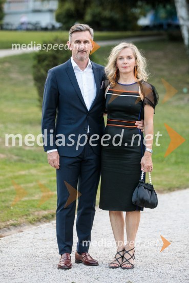  Marko Lukić, lastnik in direktor družbe Lumar IG;  Alenka LukićKresna noč 2022, dobrodelna prireditev Lions kluba Ljubljana Ilirija