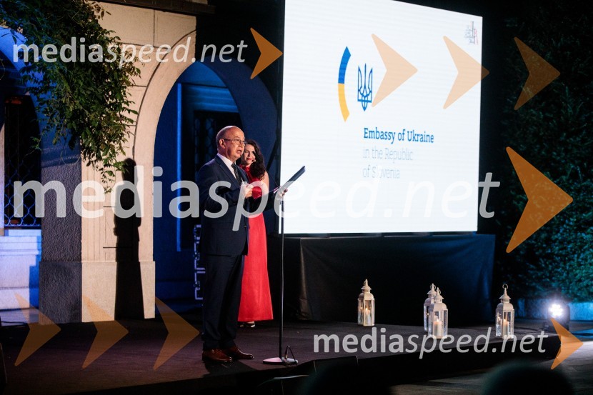  Mihajlo  Brodovič, ukrajinski veleposlanik v SlovenijiKresna noč 2022, dobrodelna prireditev Lions kluba Ljubljana Ilirija