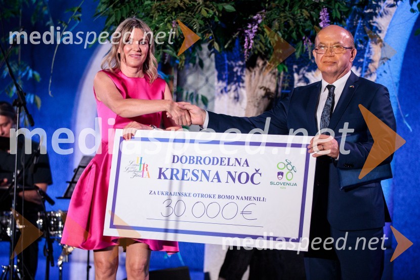  Barbara Uranjek, direktorica, Britansko-slovenska gospodarska zbornica;  Mihajlo  Brodovič, ukrajinski veleposlanik v SlovenijiKresna noč 2022, dobrodelna prireditev Lions kluba Ljubljana Ilirija