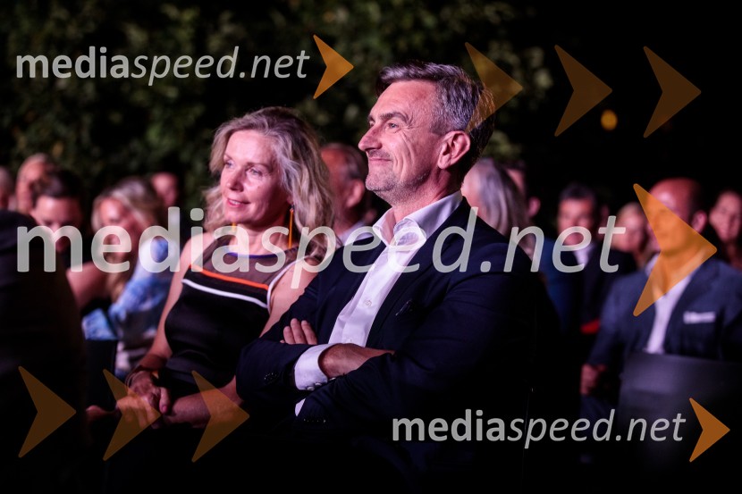  Alenka Lukić;  Marko Lukić, lastnik in direktor družbe Lumar IGKresna noč 2022, dobrodelna prireditev Lions kluba Ljubljana Ilirija