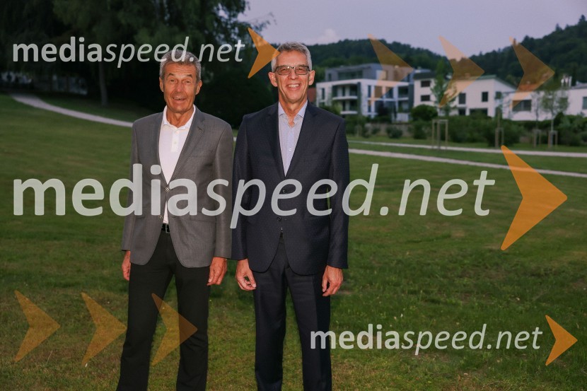  Stojan Petrič, nekdanji predsednik uprave družbe FMR;  Andrej  Kren, glavni direktor družbe Delo d.o.o.Kresna noč 2022, dobrodelna prireditev Lions kluba Ljubljana Ilirija