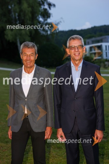  Stojan Petrič, nekdanji predsednik uprave družbe FMR;  Andrej  Kren, glavni direktor družbe Delo d.o.o.Kresna noč 2022, dobrodelna prireditev Lions kluba Ljubljana Ilirija