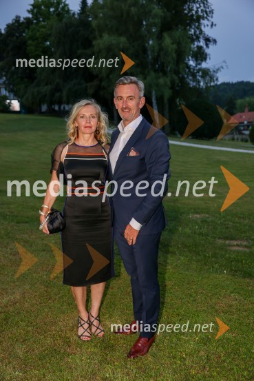  Alenka Lukić;  Marko Lukić, lastnik in direktor družbe Lumar IGKresna noč 2022, dobrodelna prireditev Lions kluba Ljubljana Ilirija