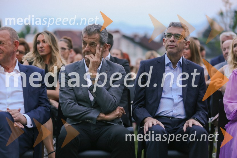  Stojan Petrič, nekdanji predsednik uprave družbe FMR;  Andrej  Kren, glavni direktor družbe Delo d.o.o.Kresna noč 2022, dobrodelna prireditev Lions kluba Ljubljana Ilirija