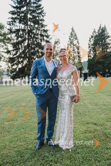  Marko  Mlakar, direktor in partner, Amrop Adria;  Katja  Mlakar, agencija AVIKresna noč 2022, dobrodelna prireditev Lions kluba Ljubljana Ilirija