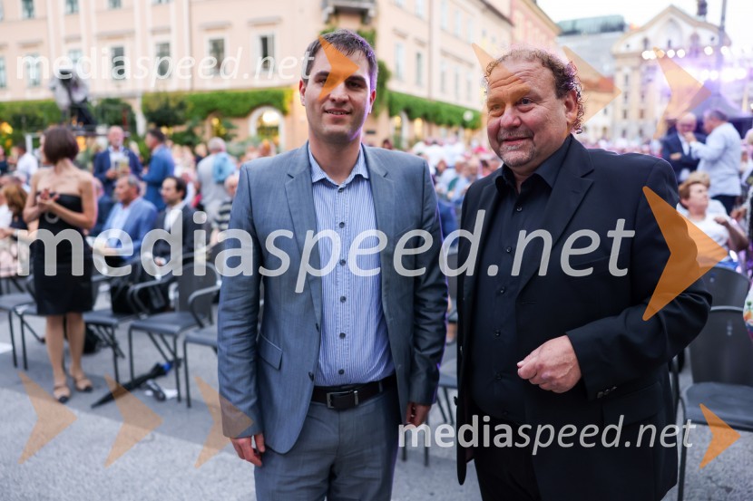  Andrej Grah Whatmough, generalni direktor RTV Slovenija;  Darko  Brlek, direktor in umetniški vodja, Festival LjubljanaPoletna noč, otvoritev jubilejnega 70. Ljubljana Festivala