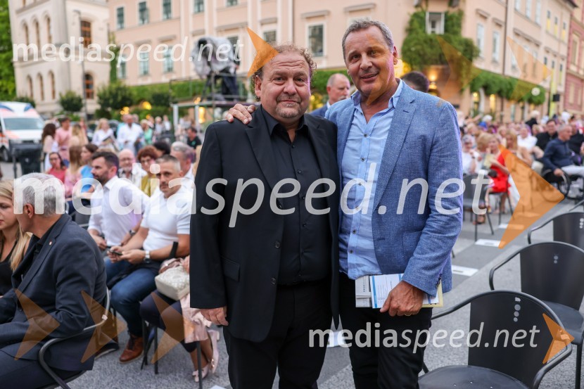  Darko  Brlek, direktor in umetniški vodja, Festival Ljubljana;  Danilo Rošker, direktor SNG MariborPoletna noč, otvoritev jubilejnega 70. Ljubljana Festivala