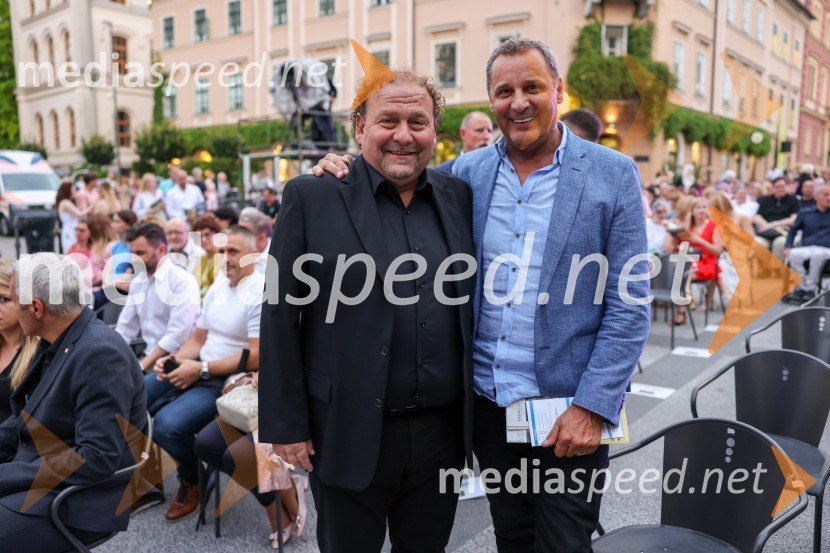  Darko  Brlek, direktor in umetniški vodja, Festival Ljubljana;  Danilo Rošker, direktor SNG MariborPoletna noč, otvoritev jubilejnega 70. Ljubljana Festivala