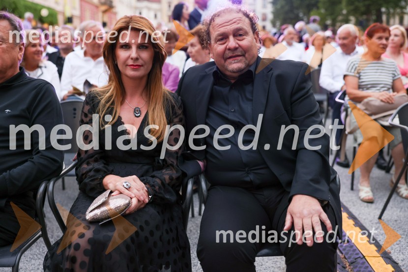  Janja Lamberger;  Darko  Brlek, direktor in umetniški vodja, Festival LjubljanaPoletna noč, otvoritev jubilejnega 70. Ljubljana Festivala
