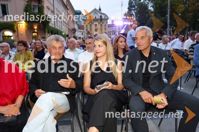  ... ;  Katja Arsenovič, direktorica Rožmarin Hospitality Group;  Aleksander Saša Arsenovič, župan, Mestna občina MariborPoletna noč, otvoritev jubilejnega 70. Ljubljana Festivala