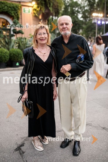  Nevenka Leban Orešič, pianistka, častna konzulka Republike Litve;  Ivan LebanPoletna noč, otvoritev jubilejnega 70. Ljubljana Festivala
