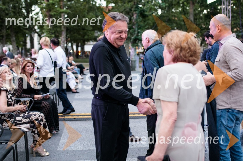  Zoran Janković, župan, Mestna občina Ljubljana;  Štefka KučanPoletna noč, otvoritev jubilejnega 70. Ljubljana Festivala