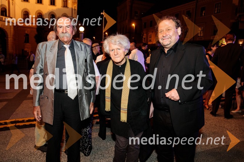  Marijan Zlobec;  ... ;  Darko  Brlek, direktor in umetniški vodja, Festival LjubljanaPoletna noč, otvoritev jubilejnega 70. Ljubljana Festivala