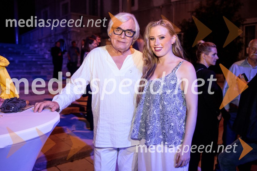  Lado  Leskovar, pevec in ambasador Unicef;  Zala Smolnikar, pevkaPoletna noč, otvoritev jubilejnega 70. Ljubljana Festivala