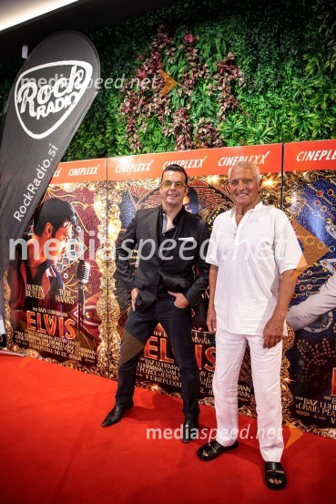  Rok Ferengja, pevec, Rok'n band;  ... Premiera filma Elvis, Cineplexx Ljubljana