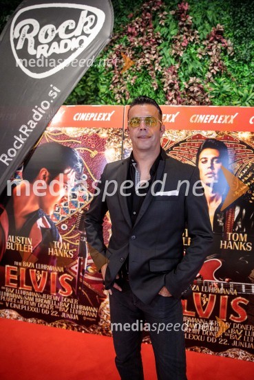  Rok Ferengja, pevec, Rok'n bandPremiera filma Elvis, Cineplexx Ljubljana