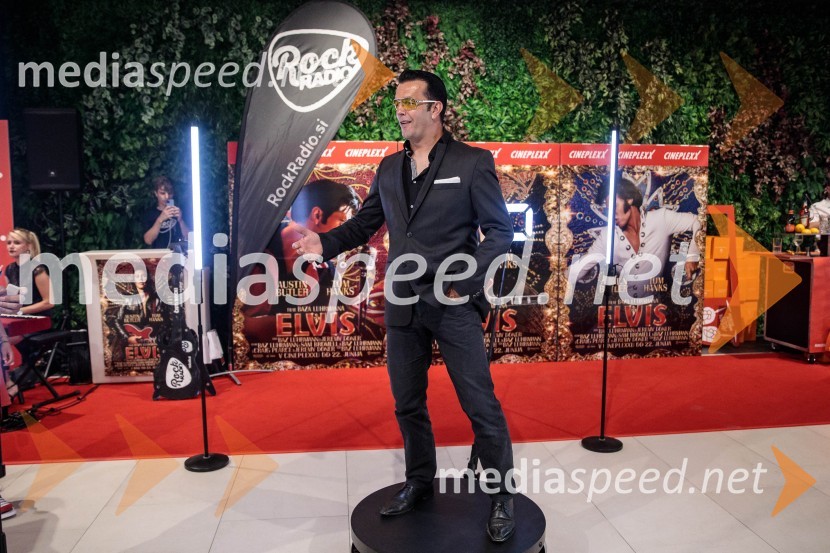  Rok Ferengja, pevec, Rok'n bandPremiera filma Elvis, Cineplexx Ljubljana