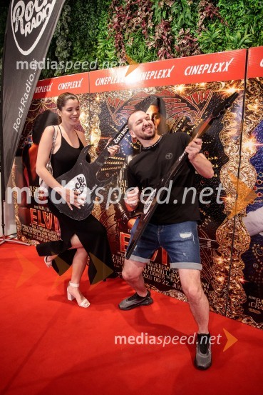  Ariana Hodžić, Miss turizma 2018;  Pero MartićPremiera filma Elvis, Cineplexx Ljubljana