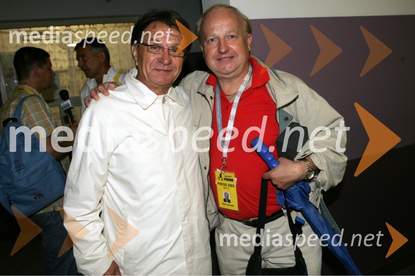 Trener nogometnega kluba Hajduk iz Splita, nekdanji selektor hrvaške reprezentance in nekdanji trener NK Mura Miroslav Blaževič - Čiro in Novinar na televiziji Net Tv ter član nogometne reprezentance glasbenikov Gorazd Elvič - GogiStipe Balajič poslovilna tekma