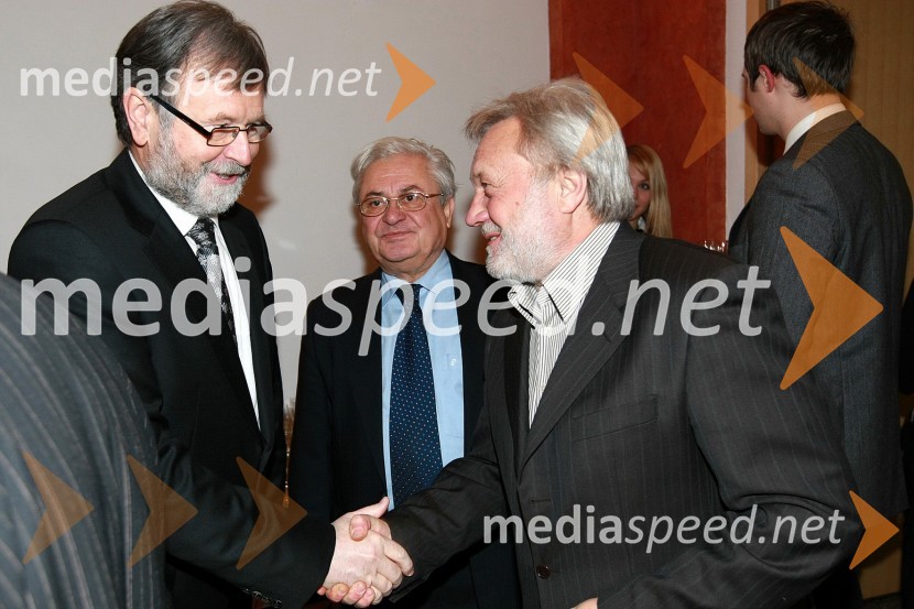 Prof. dr. Ivan Rozman, rektor Univerze v Mariboru in Vlado Krejač, v.d. odgovornega urednika Radia MariborPonovoletni sprejem rektorja Univerze v Mariboru