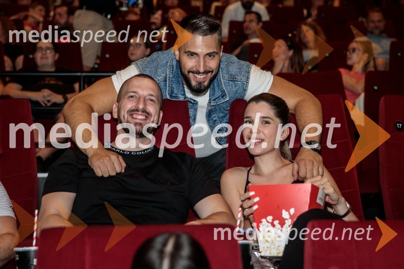  Pero Martić;  Challe Salle, glasbenik, raper;  Ariana Hodžić, Miss turizma 2018Premiera filma Elvis, Cineplexx Ljubljana