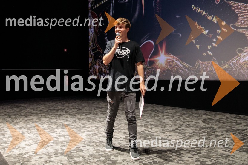  Klemen Kopina, speaker, MCPremiera filma Elvis, Cineplexx Ljubljana