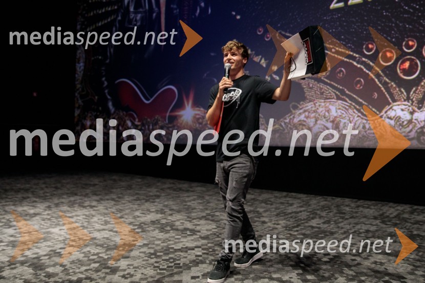  Klemen Kopina, speaker, MCPremiera filma Elvis, Cineplexx Ljubljana