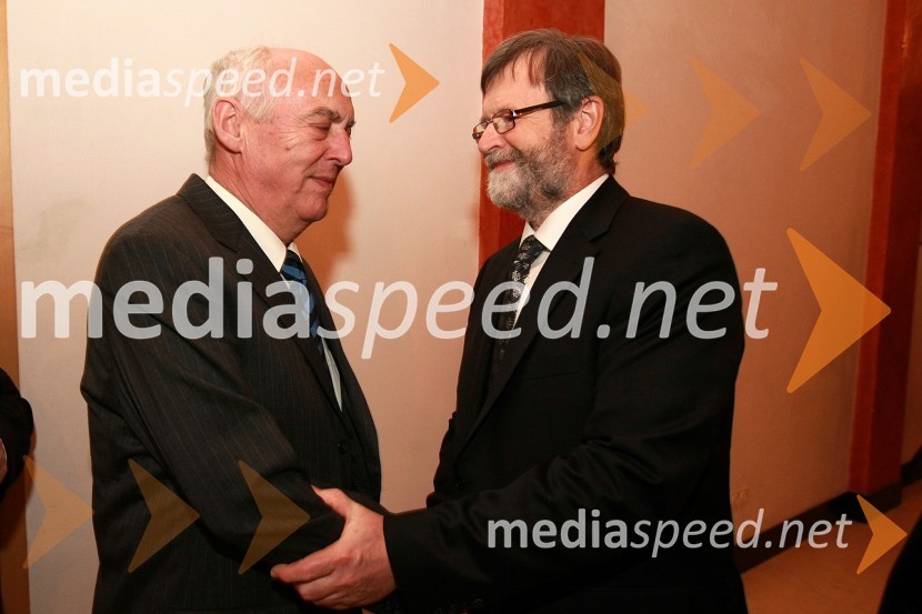Tone Ploj, direktor mariborskih študentskih domov in prof. dr. Ivan Rozman, rektor Univerze v MariboruPonovoletni sprejem rektorja Univerze v Mariboru