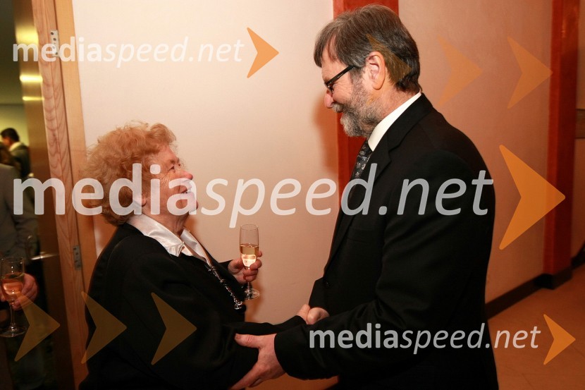 Dr. Zinka Zorko, akademska profesorica in prof. dr. Ivan Rozman, rektor Univerze v MariboruPonovoletni sprejem rektorja Univerze v Mariboru