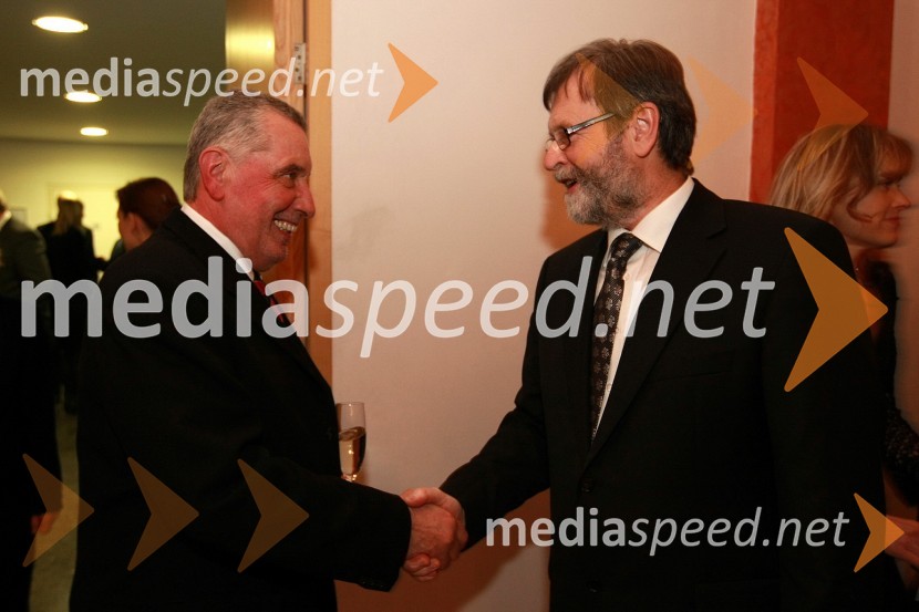 Dr. Martin Lipičnik, dekan celjske Fakultete za logistiko in prof. dr. Ivan Rozman, rektor Univerze v MariboruPonovoletni sprejem rektorja Univerze v Mariboru