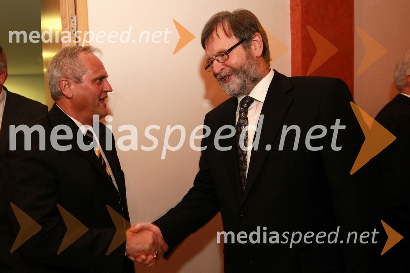 Branko Marinič, poslanec (SDS) in prof. dr. Ivan Rozman, rektor Univerze v MariboruPonovoletni sprejem rektorja Univerze v Mariboru