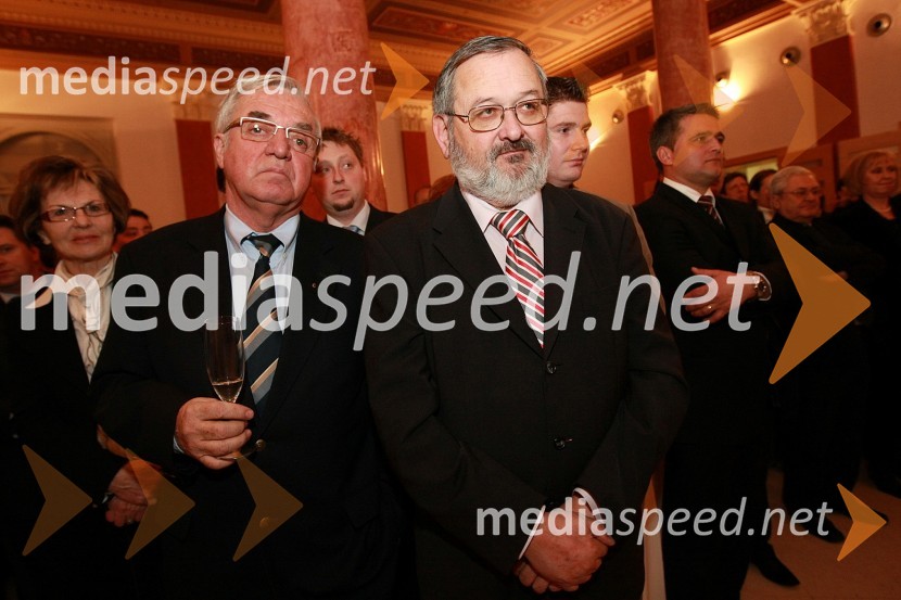 Dr. Zmago Turk, predsednik nadzornega odbora Univerze v Mariboru in prof. dr. Igor Tičar, dekan Fakultete za elektrotehniko, računalništvo in informatiko Univerze v MariboruPonovoletni sprejem rektorja Univerze v Mariboru