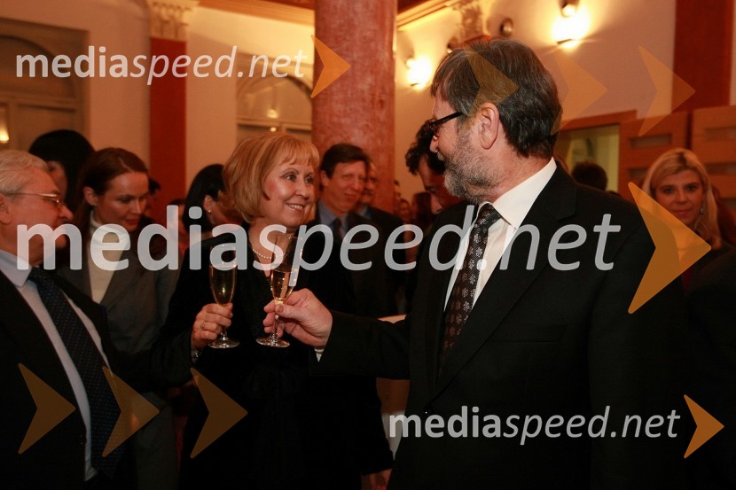 Prof. dr. Ivan Rozman, rektor Univerze v Mariboru in soproga dr. Janja Črčinovič RozmanPonovoletni sprejem rektorja Univerze v Mariboru