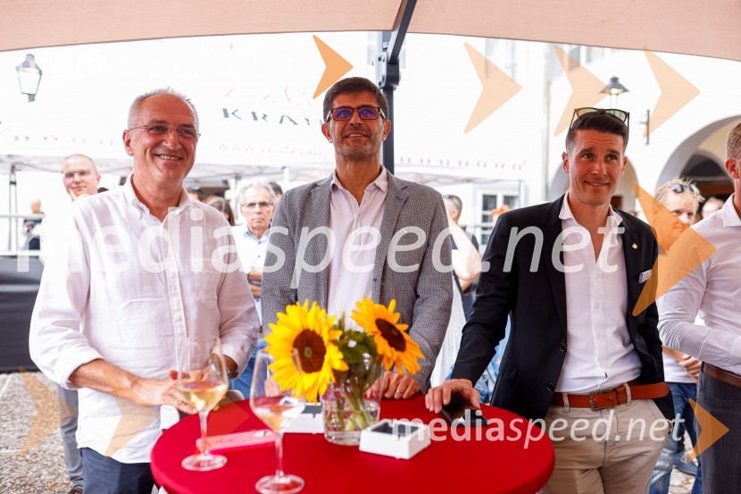  ... ;  Matjaž Rakovec, župan Mestne občine Kranj;  Janez Černe, podžupan Mestne občine KranjKranjska dolga miza 2022, Zeleni kulinarični dogodek