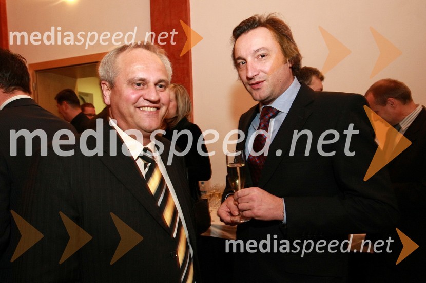 Branko Marinič, poslanec (SDS) in Emanuel ČerčekPonovoletni sprejem rektorja Univerze v Mariboru