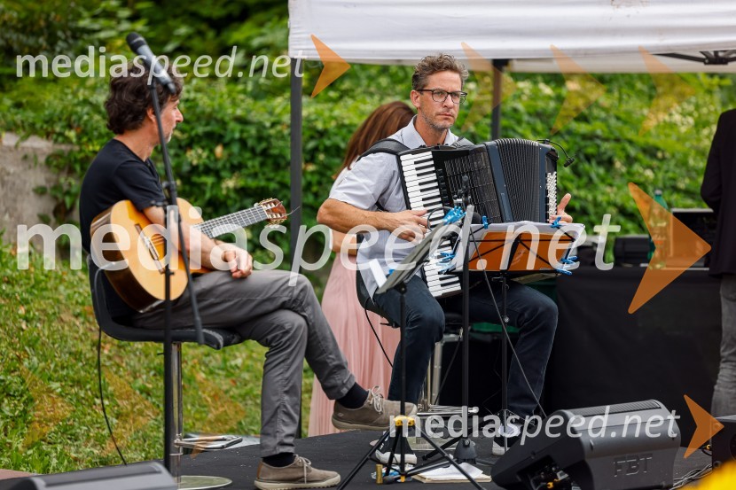  Uroš Rakovec, glasbenik;  Marko Brdnik, OjgeNKranjska dolga miza 2022, Zeleni kulinarični dogodek