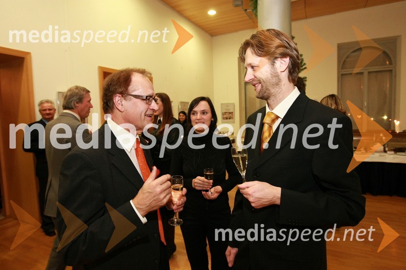 ..., ... in Mitja Kotnik, vodja rektorjevega kabinetaPonovoletni sprejem rektorja Univerze v Mariboru