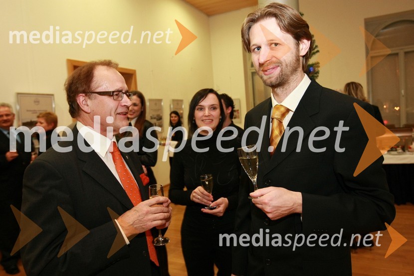 ..., ... in Mitja Kotnik, vodja rektorjevega kabinetaPonovoletni sprejem rektorja Univerze v Mariboru