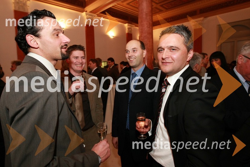 ..., ...., Boštjan Brumen, glavni tajnik Univerze v Mariboru in ...Ponovoletni sprejem rektorja Univerze v Mariboru