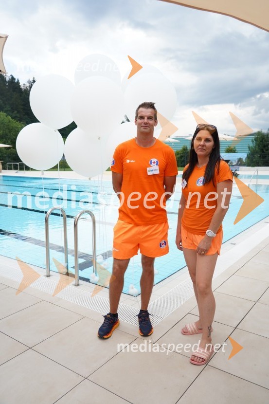 Reševalca Aleš in AlinaOtvoritev in ogled bazenskega kompleksa Aqualatio, Slovenj Gradec