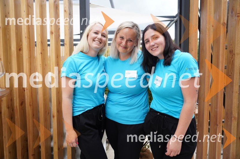 receptorke Aqualatia Nuša, Andreja in NanaOtvoritev in ogled bazenskega kompleksa Aqualatio, Slovenj Gradec