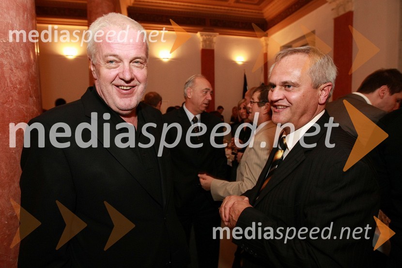 Marjan Pinter, direktor Konstruktor vgr. d.o.o. in Branko Marinič, poslanec (SDS)Ponovoletni sprejem rektorja Univerze v Mariboru