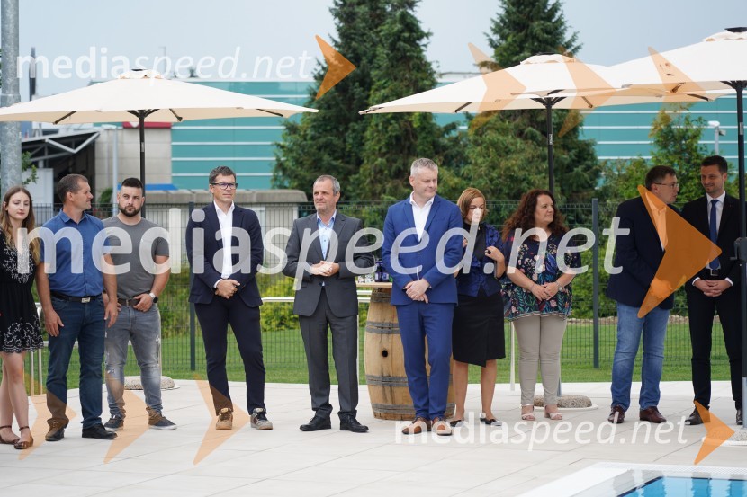 Otvoritev in ogled bazenskega kompleksa Aqualatio, Slovenj Gradec