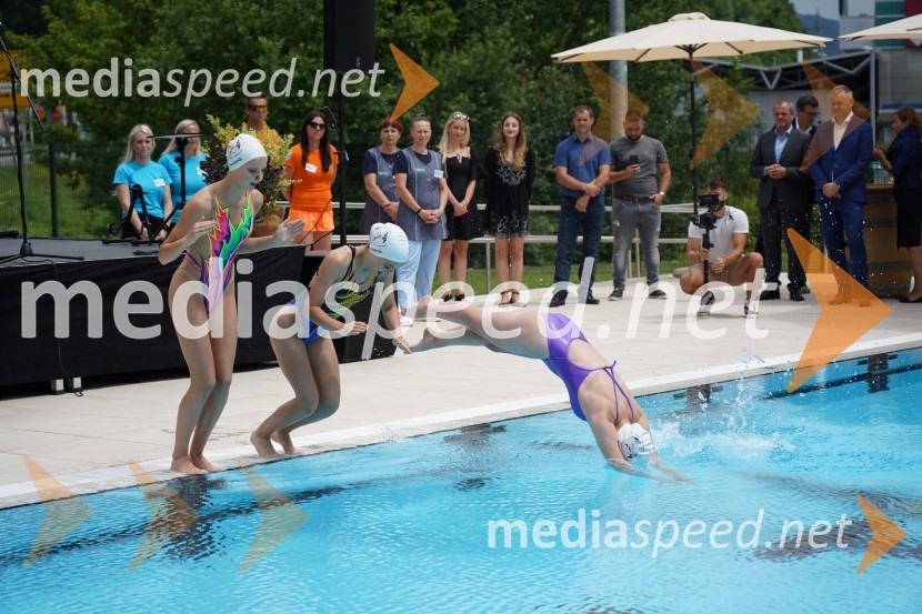 Otvoritev in ogled bazenskega kompleksa Aqualatio, Slovenj Gradec