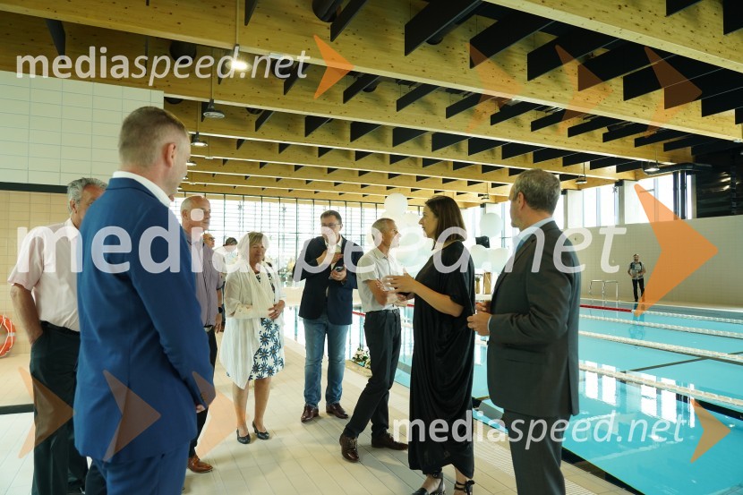 Otvoritev in ogled bazenskega kompleksa Aqualatio, Slovenj Gradec